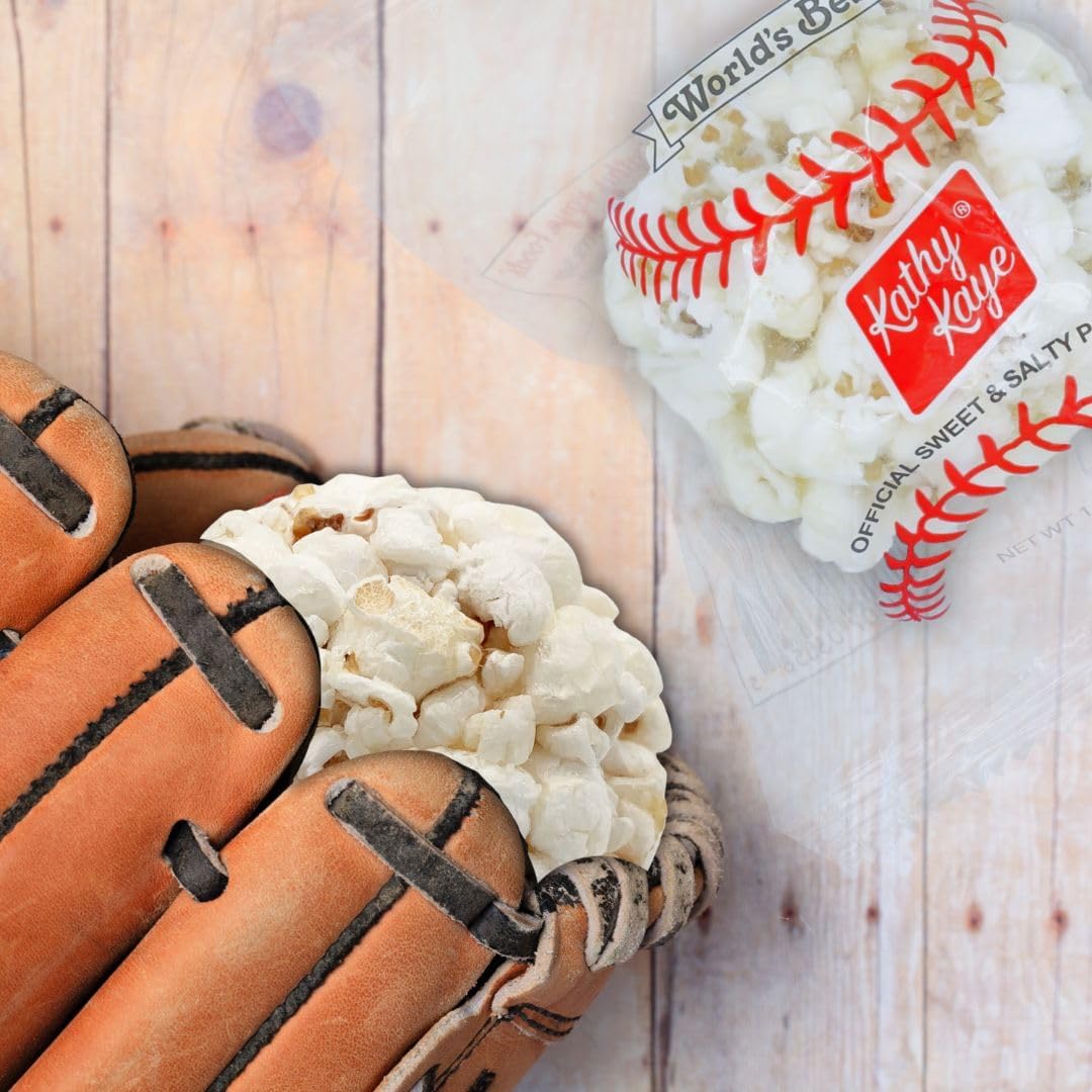 Dairy-free, nut-free, gluten-free Kathy Kaye popcorn balls for inclusive snacking.