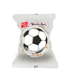Kathy Kaye popcorn balls individually wrapped for easy concessions and gifting.