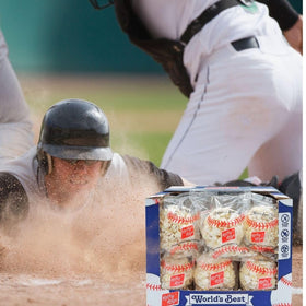 Kathy Kaye Baseball Popcorn Balls game-day snack to delight fans.