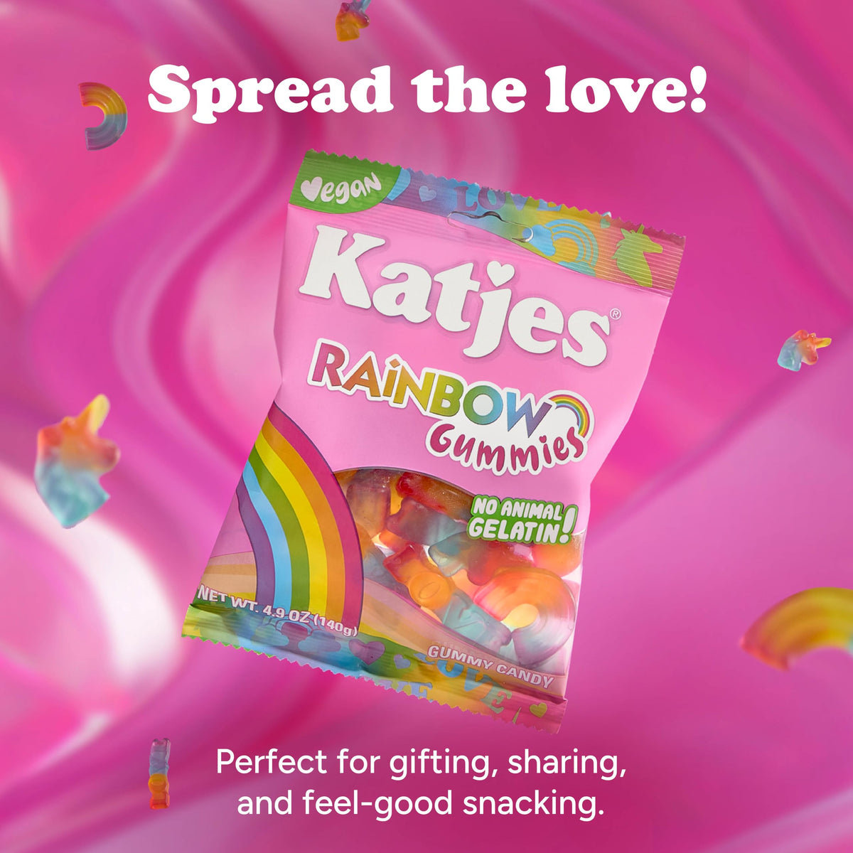 Katjes Rainbow blueberry flavored gummies great for gatherings