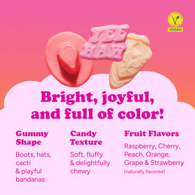 Katjes four flavor assortment bag opened for quick on the go snack.