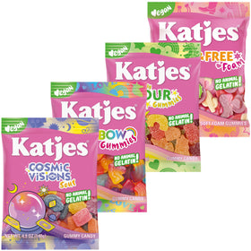 Katjes Vegan Gummy Candy Rainbow gummies in a colorful mix for plant-based snacking.