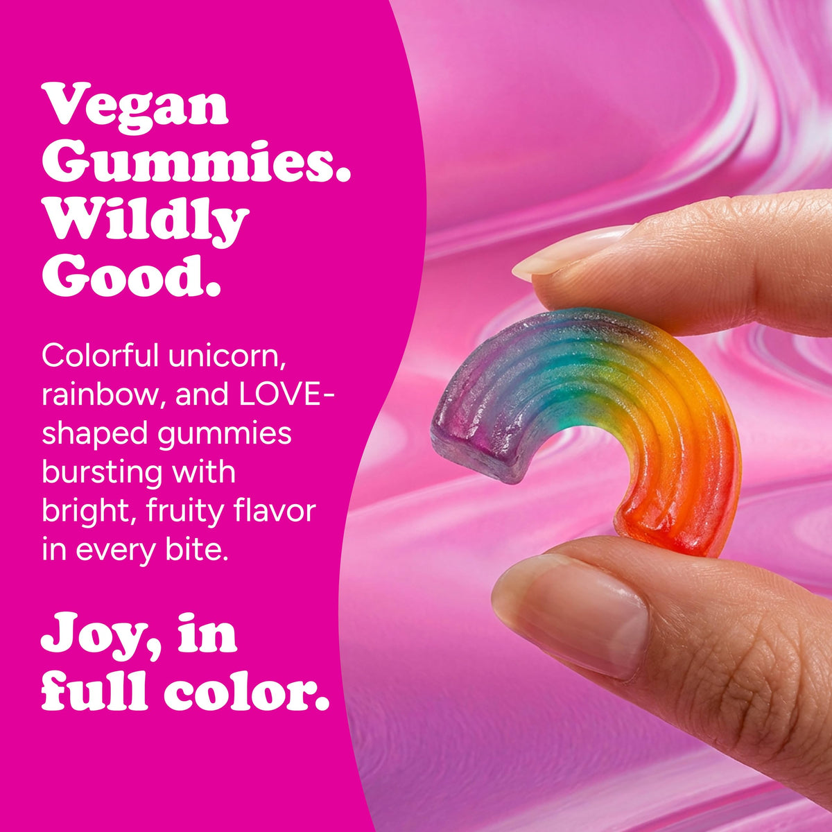 Katjes Wild & Free gummies in a playful bite for carefree snacking.