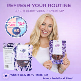 Katy’s Berry Tea hot or cold brew suitable for any day