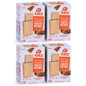 Katz Gluten Free Cinnamon Toaster Pastries pack front for easy grab-and-go snacking