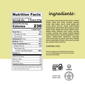 Katz Gluten Free individually wrapped pastries, grab-and-go convenience for meals and travel.