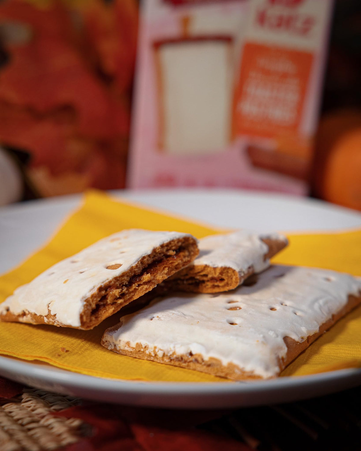 Katz Gluten Free pumpkin cheesecake toaster pastries ideal for lunchbox snacks