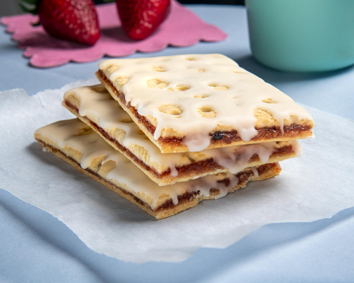 Katz Gluten Free Strawberry Toaster Pastries toasting, ready in seconds