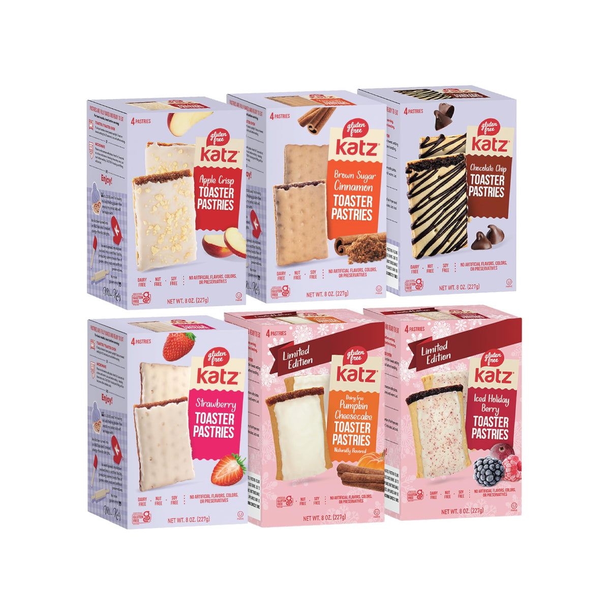 Katz Gluten Free Apple Crisp toaster pastry—dairy-free lunchbox friendly treat.