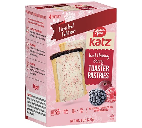 Katz Gluten Free Strawberry toaster pastry—fruity, dairy-free bite ideal for lunch.