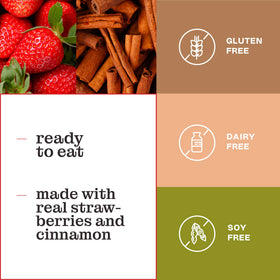 Toasted Katz pastries offer warm, strawberry-filled flavor.