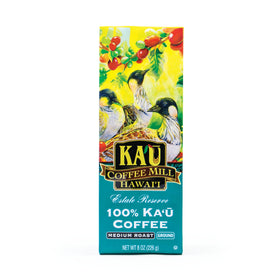 KA`U COFFEE MILL HAWAI`I estate reserve medium roast pour emphasizes rich body and aroma