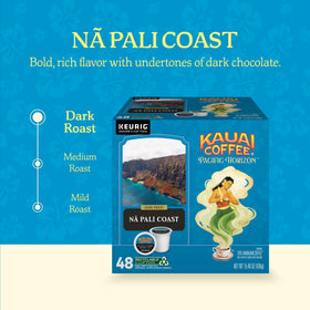 Kauai Coffee 10% Hawaiian-origin Arabica beans for a balanced, flavorful cup