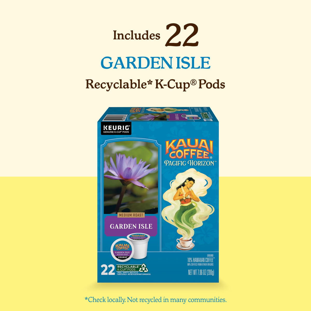 Bright aroma with light floral notes from Garden Isle blend, ideal everyday coffee.