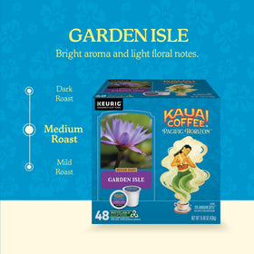 Kauai Coffee Garden Isle aroma with bright floral notes.