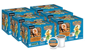 Kauai Coffee Coconut Caramel Crunch K-Cup pod ready for Keurig brewing