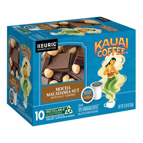 Kauai Coffee Coconut Caramel Crunch K-Cup, tropical sweetness.
