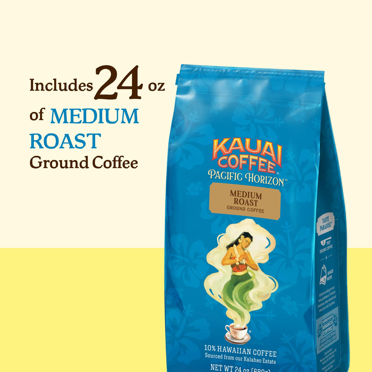 Kauai Coffee freshness-seal packaging preserving aroma and flavor