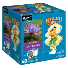 Kauai Coffee Garden Isle K-Cup pack for quick, convenient mornings.