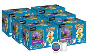 Kauai Coffee Garden Isle packaging for convenient single-serve mornings.