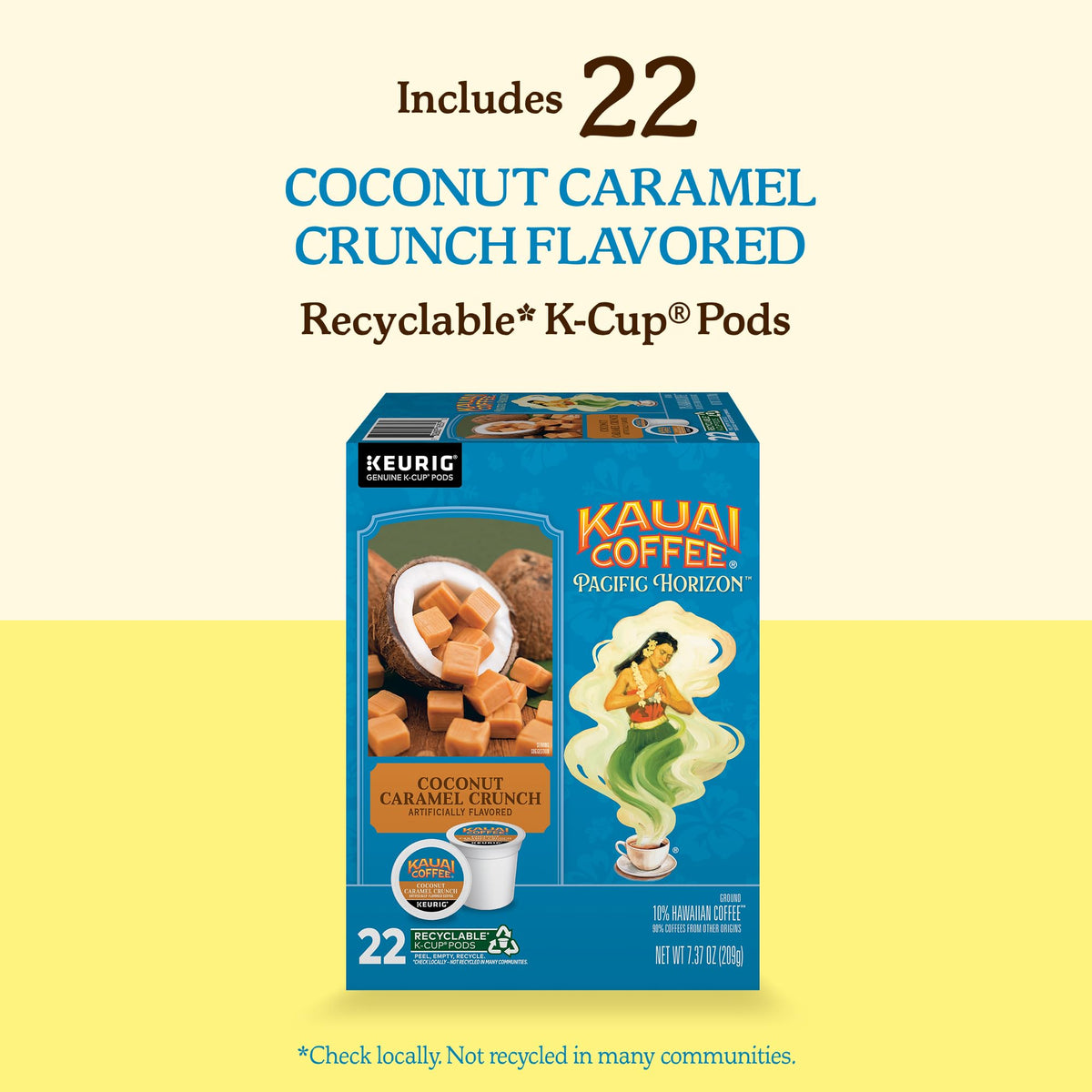 Keurig brews Kauai Coffee K-Cup into a mug for a quick, tasty cup.