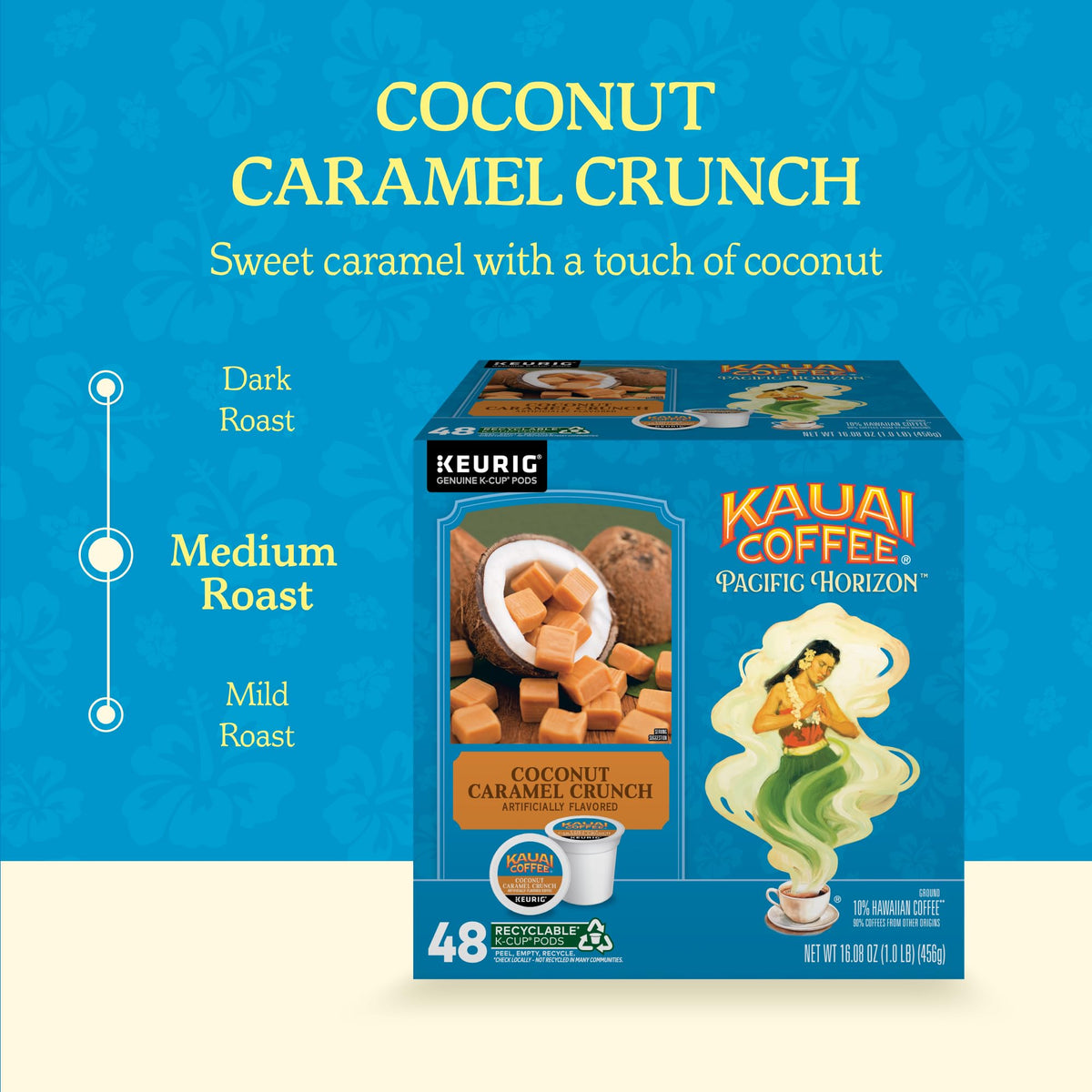 Kauai Coffee Keurig-compatible pods ideal for quick single-serve rituals.