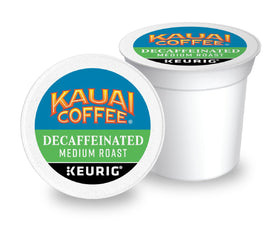 Kauai Coffee medium roast with bright aroma and floral notes for daytime enjoyment.