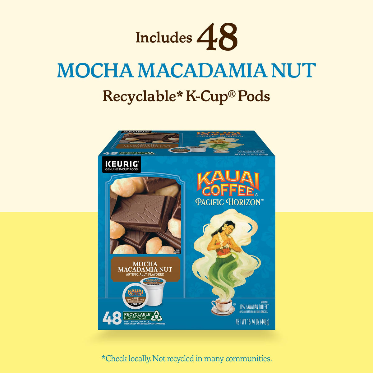 Kauai Coffee Mocha Macadamia Nut K-Cup convenient single-serve option