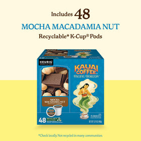 Kauai Coffee Mocha Macadamia Nut K-Cup convenient single-serve option
