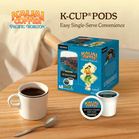 Kauai Coffee Na Pali Coast with nutty notes and chocolate overtones