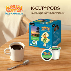 Kauai Coffee recyclable pods pack as an eco-friendly single-serve option.
