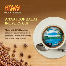 Kauai Coffee Wailua Falls Medium Roast pod yields smooth flavor