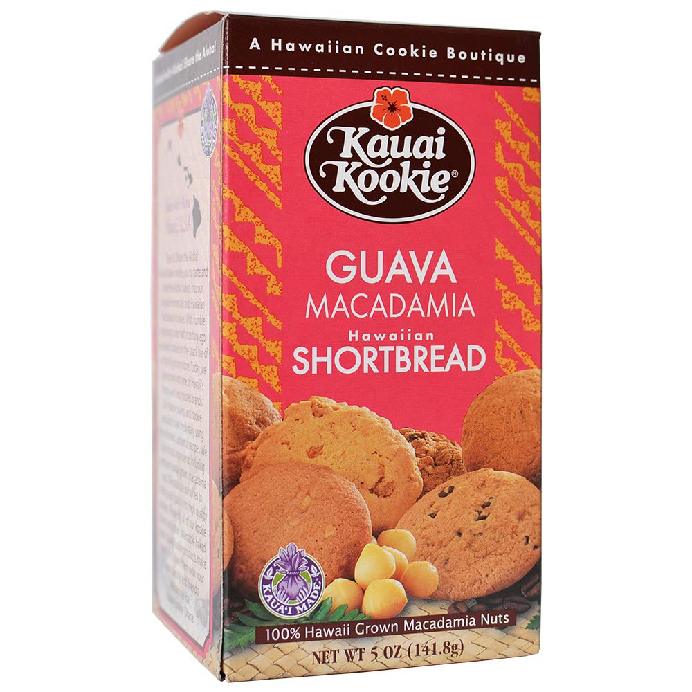 Kauai Kookie Guava Macadamia cookie ready-to-eat snack with tropical flavor