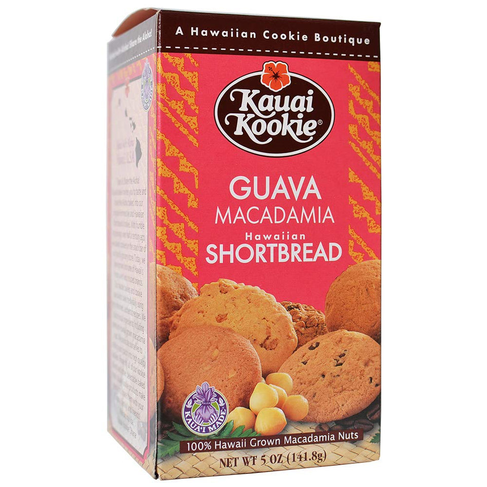 Kauai Kookie Guava Macadamia cookie ready-to-eat snack with tropical flavor