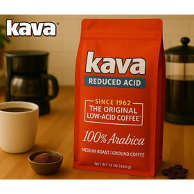 Close-up of premium Arabica beans used by Kava.