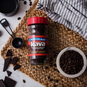 Kava ready-to-brew instant coffee setup for home use