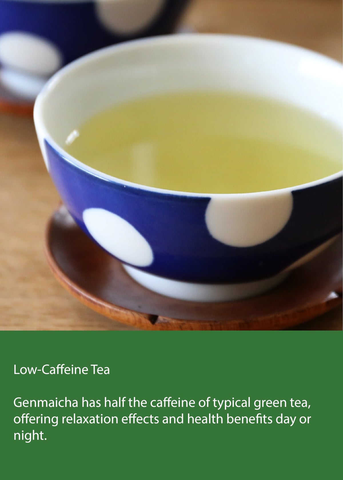 Kawashimaya Genmaicha ingredients: organic green tea and organic roasted rice from Uji, Kyoto