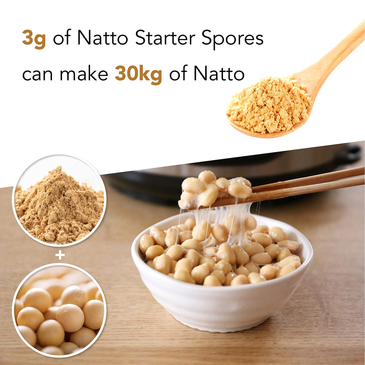 Kawashimaya natto starter resealable pouch ensures fresh storage