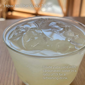 Organic yuzu juice single-origin, free from additives and preservatives