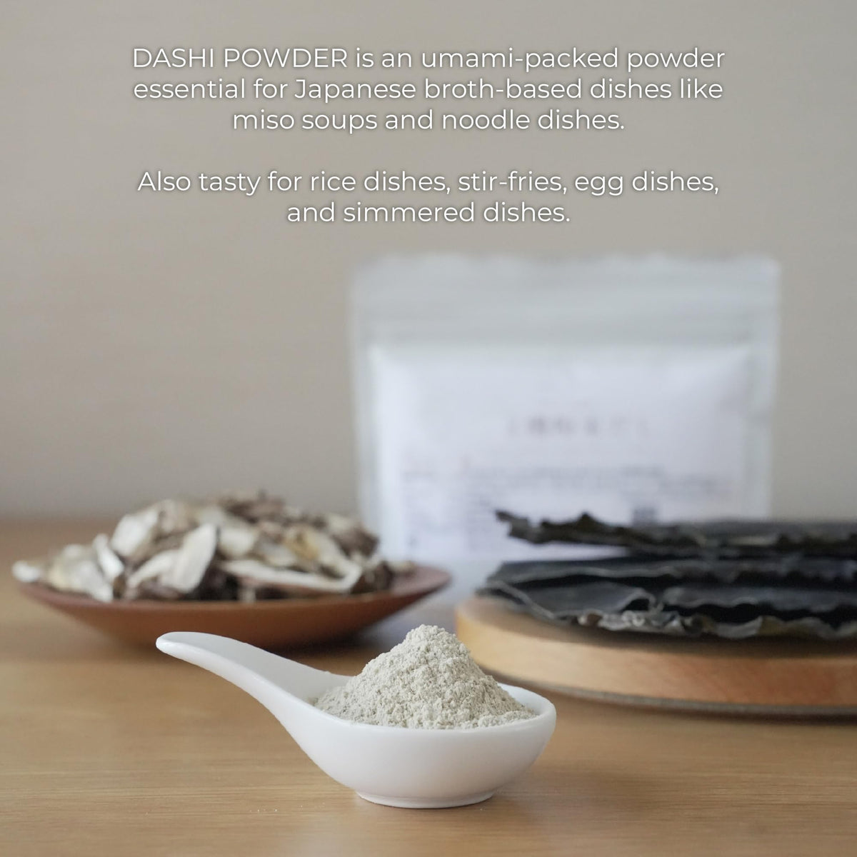 Kawashimaya vegan dashi powder jar emphasizes preservative-free seasoning.