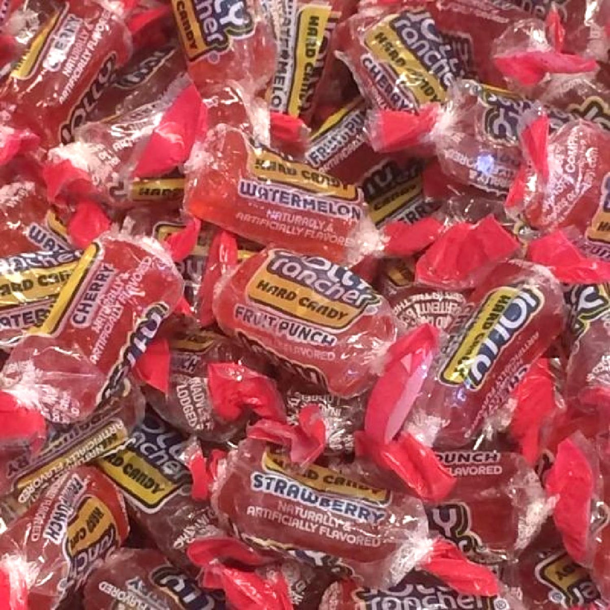 KB Merchandise Jolly Rancher Awesome Reds bright display at parties.