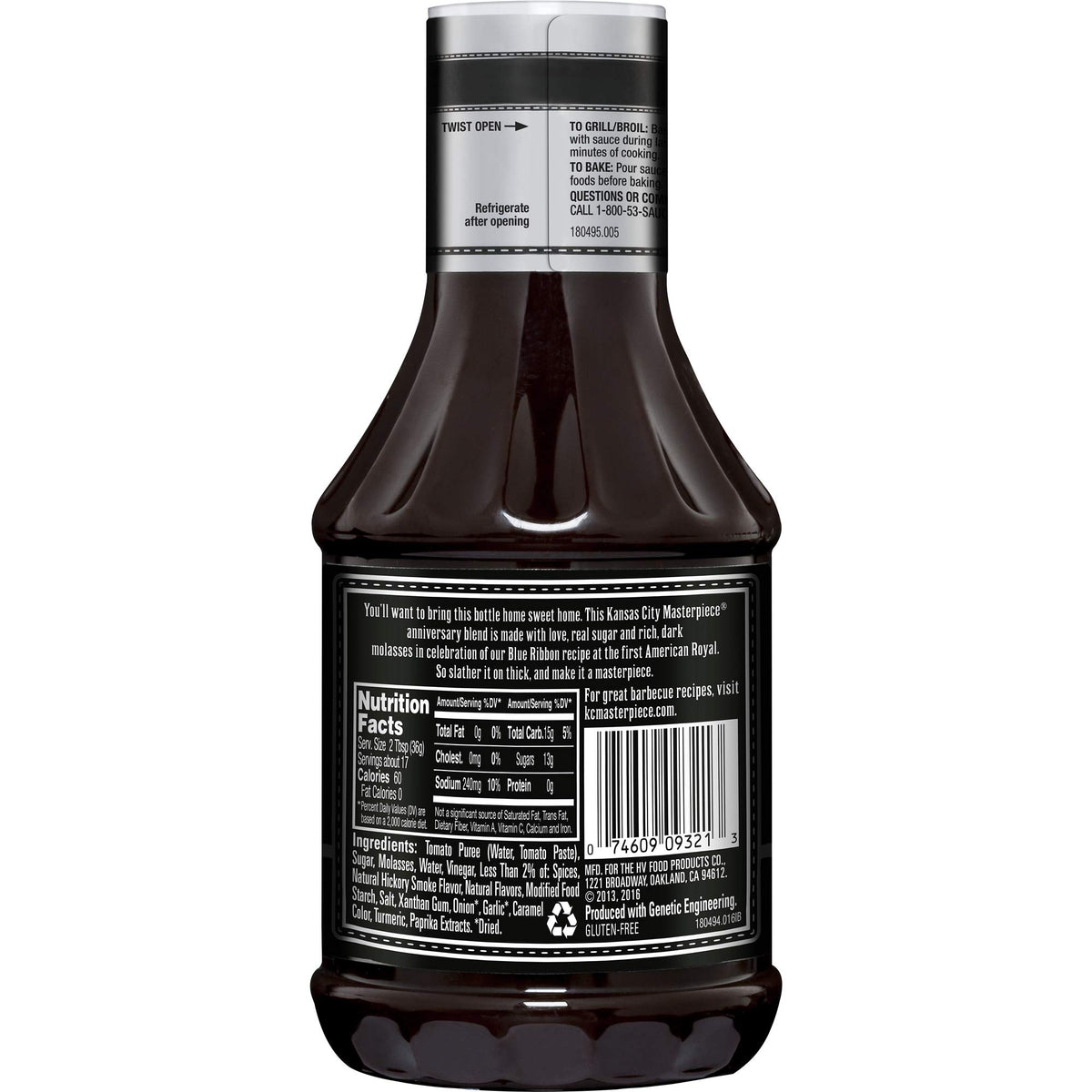 KC Masterpiece Kansas City Classic BBQ Sauce bottle with glossy finish for smoked meat