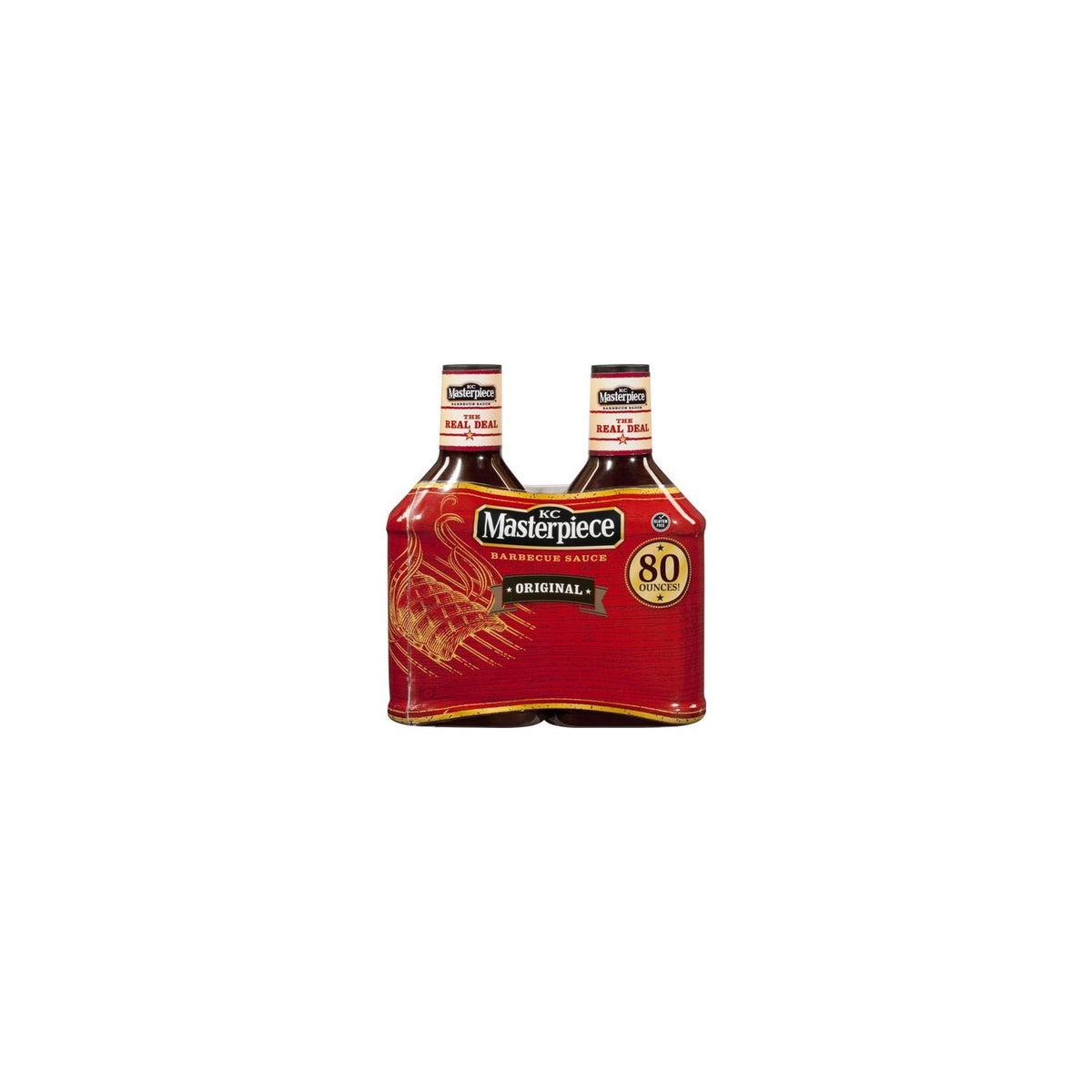 KC Masterpiece Original BBQ Sauce bottle delivers rich, smoky flavor for grilling and glazing
