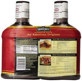 KC Masterpiece Original Sauce on ribs, bold flavor for BBQ nights.