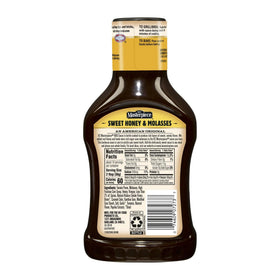 KC Masterpiece Sweet Honey Molasses BBQ sauce pack of 2, gluten-free option for weeknight meals.