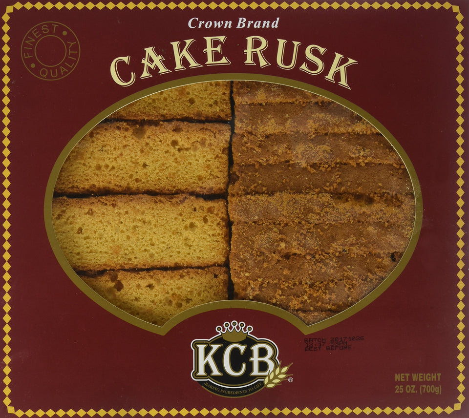 KCB Crown Cake Rusk crisp biscuit, ideal with tea or coffee