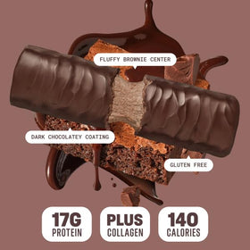 KD Chocolates Built Bars Brownie Batter Puff bar-closeup reveals airy texture and brownie aroma