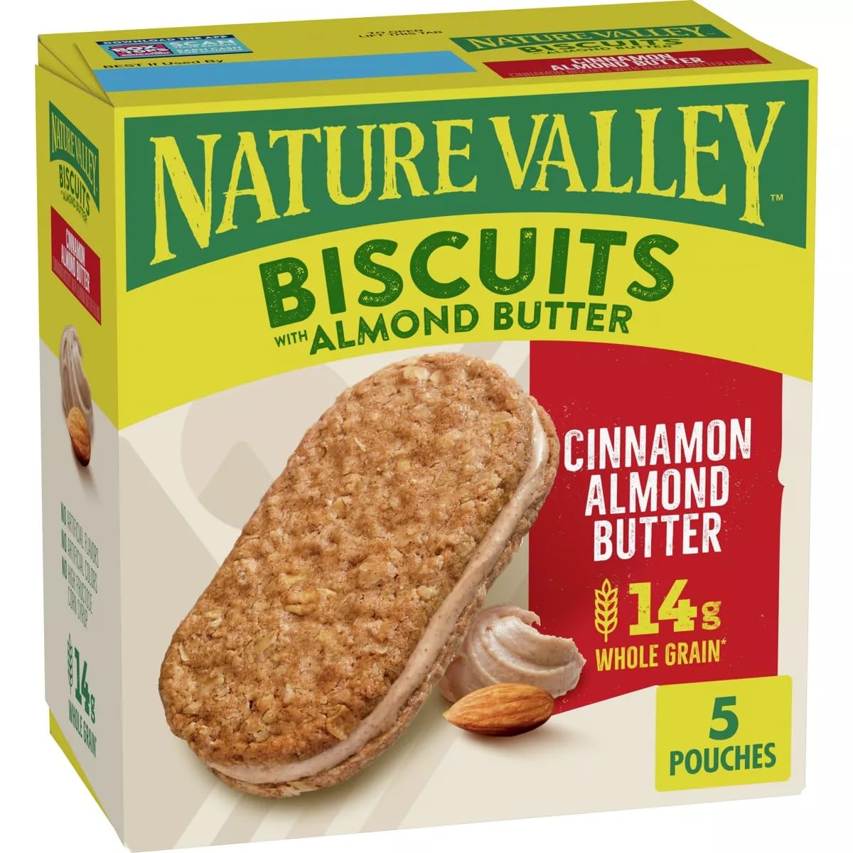 KD Chocolates Neture Valley Almond Butter Biscuits packaging for on-the-go snacking