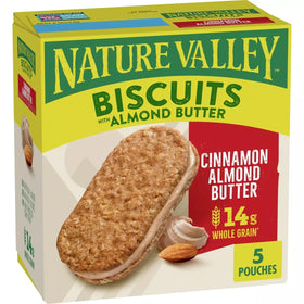 KD Chocolates Neture Valley Almond Butter Biscuits packaging for on-the-go snacking