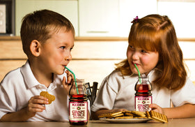 Kedem Concord Grape Juice 8oz bottle label, kosher certified for versatile occasions.